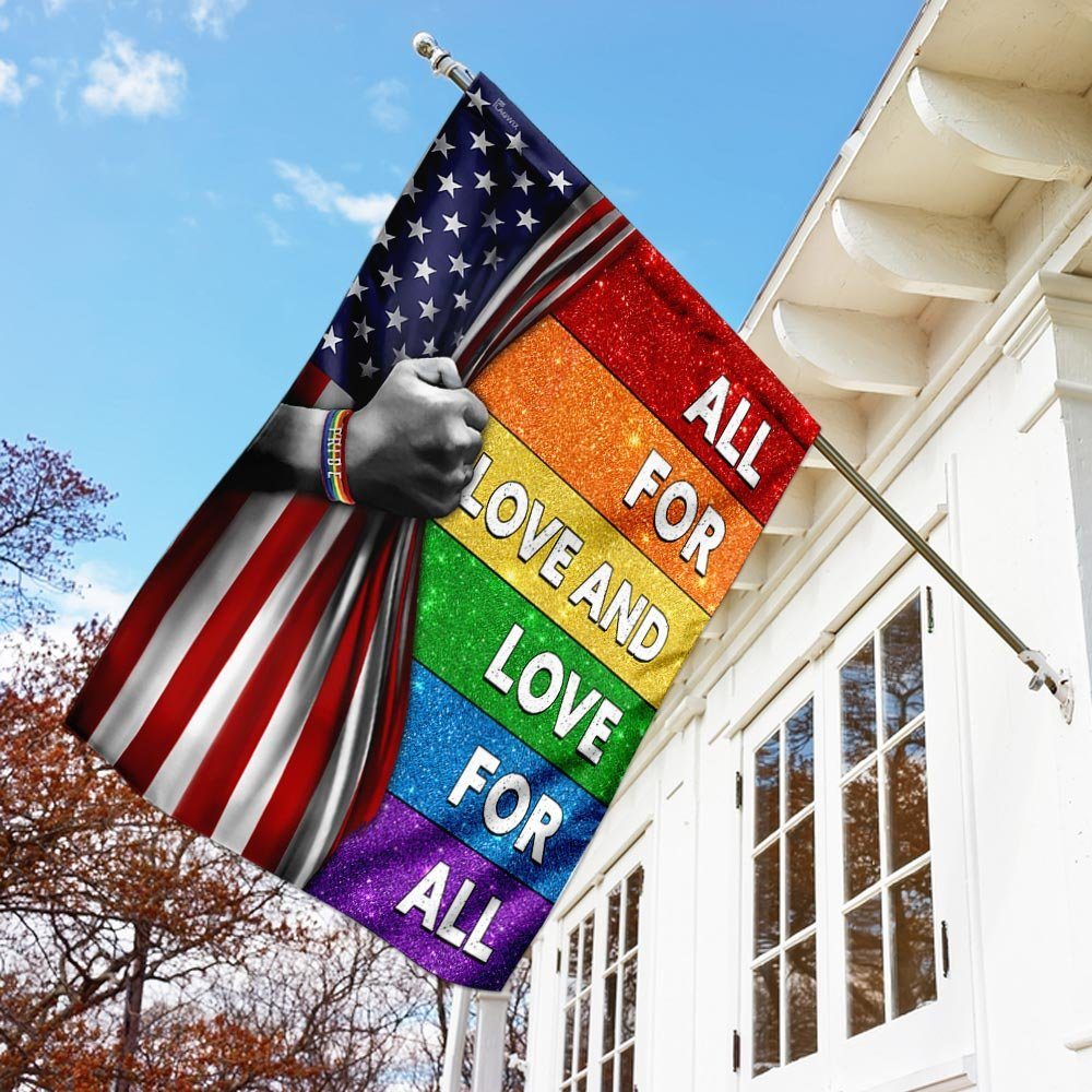 LGBT All For Love And Love For All Flag - Image 2