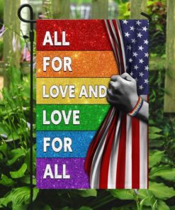 lgbt all for love and love for all flag 3795