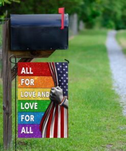 lgbt all for love and love for all flag 4745
