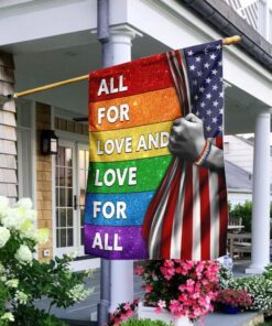 LGBT All For Love And Love For All Flag