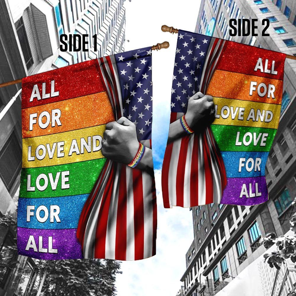 LGBT All For Love And Love For All Flag - Image 4