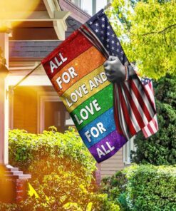 lgbt all for love and love for all flag 8661