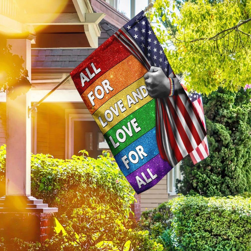 LGBT All For Love And Love For All Flag - Image 3
