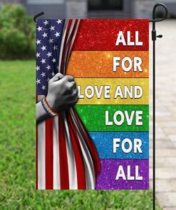 lgbt all for love and love for all flag 8921
