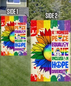 lgbt flag kindness, peace, equality ddh3455f 3161
