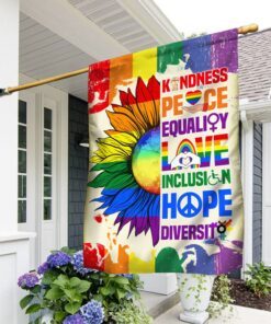 LGBT Flag Kindness, Peace, Equality DDH3455F