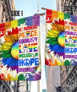 lgbt flag kindness, peace, equality ddh3455f 4879