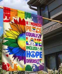 lgbt flag kindness, peace, equality ddh3455f 5808