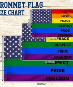 lgbt flag pride lgbt american grommet flag qtr211gf 1533