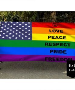 lgbt flag pride lgbt american grommet flag qtr211gf 2628
