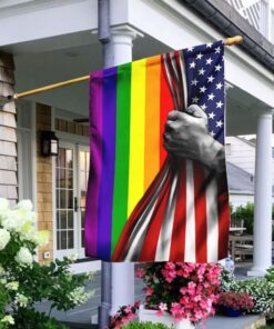 LGBT Flag Rainbow American Flag
