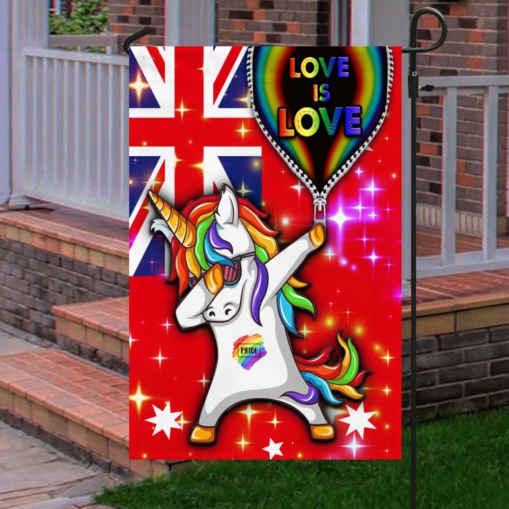 LGBT Flag Unicorn Love Is Love DDH2812Fv3 - Image 5