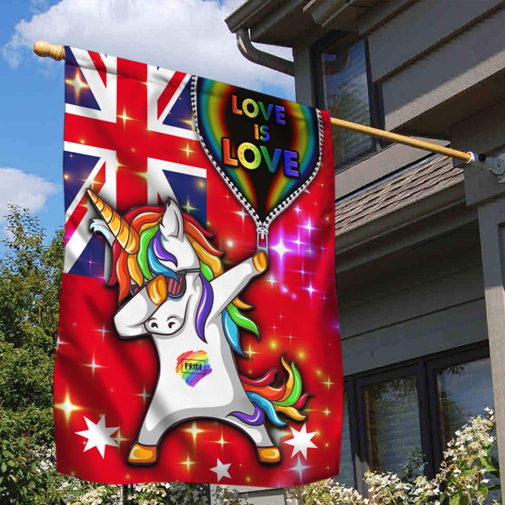 LGBT Flag Unicorn Love Is Love DDH2812Fv3 - Image 3