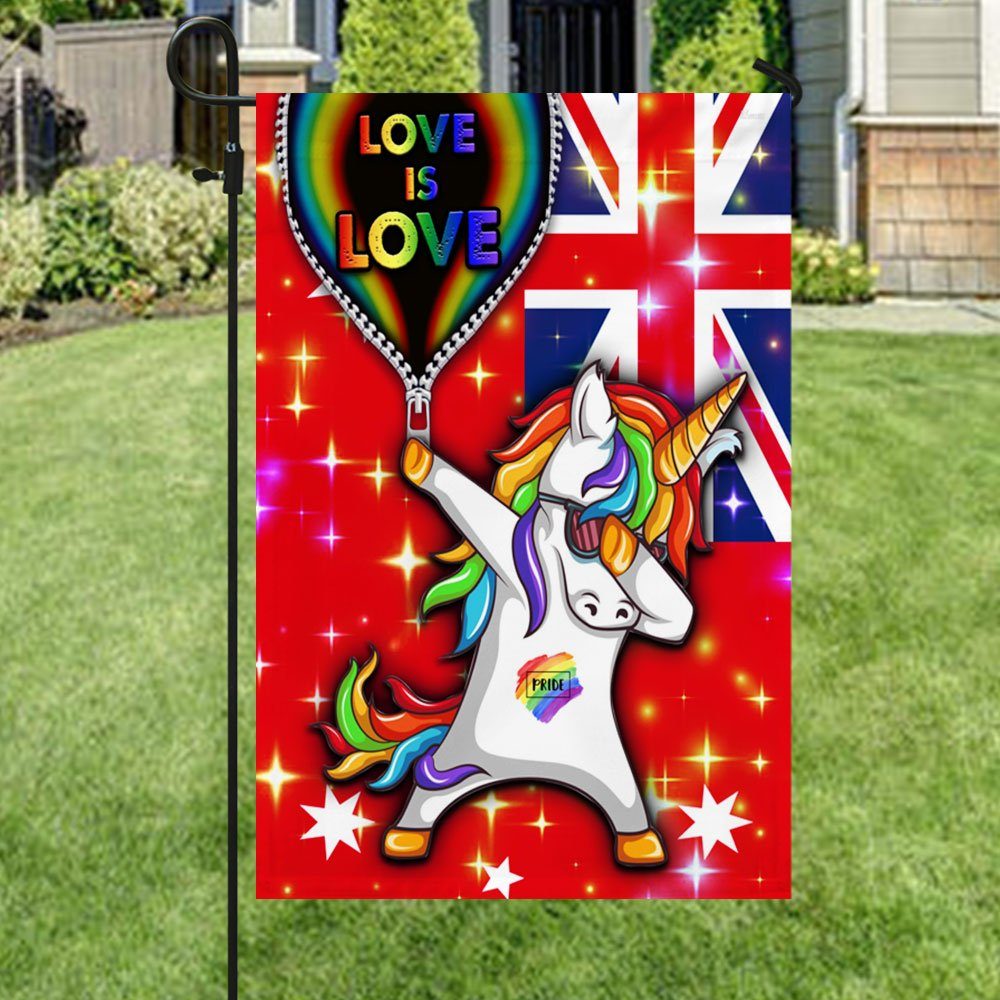 LGBT Flag Unicorn Love Is Love DDH2812Fv3 - Image 4