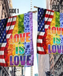 lgbt flowers flag love is love lha2044f 5481