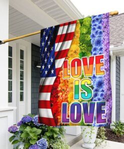 lgbt flowers flag love is love lha2044f 6736