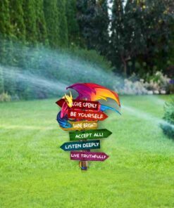 lgbt garden metal sign love openly ntt135ms 2864