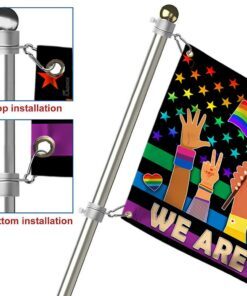 lgbt grommet flag we are all human tqn138gf 4941