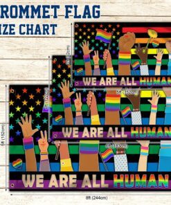 lgbt grommet flag we are all human tqn138gf 6505