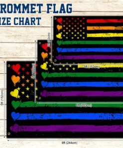 lgbt heart pride month grommet flag qnk144gf 4529