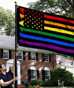 lgbt heart pride month grommet flag qnk144gf 5148