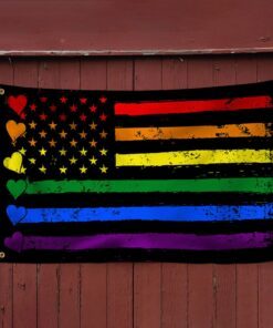 lgbt heart pride month grommet flag qnk144gf 5938