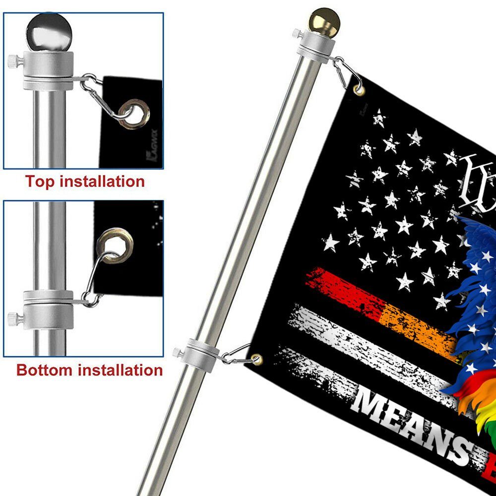LGBT Pride Eagle Grommet Flag We The People Means Everyone DDH3459GF - Image 6