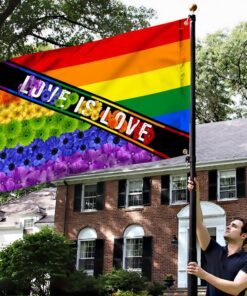 lgbt pride flowers grommet flag mln116gf 1973