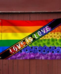 lgbt pride flowers grommet flag mln116gf 4121