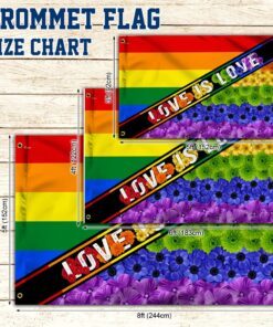 lgbt pride flowers grommet flag mln116gf 6263
