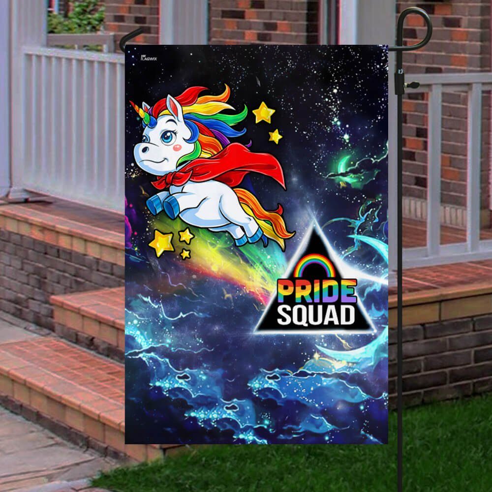 LGBT Pride Squad Flag Unicorn Fly NTB64F - Image 5
