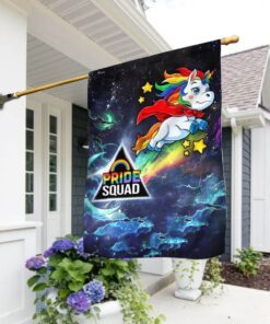 LGBT Pride Squad Flag Unicorn Fly NTB64F