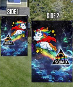 lgbt pride squad flag unicorn fly ntb64f 6964