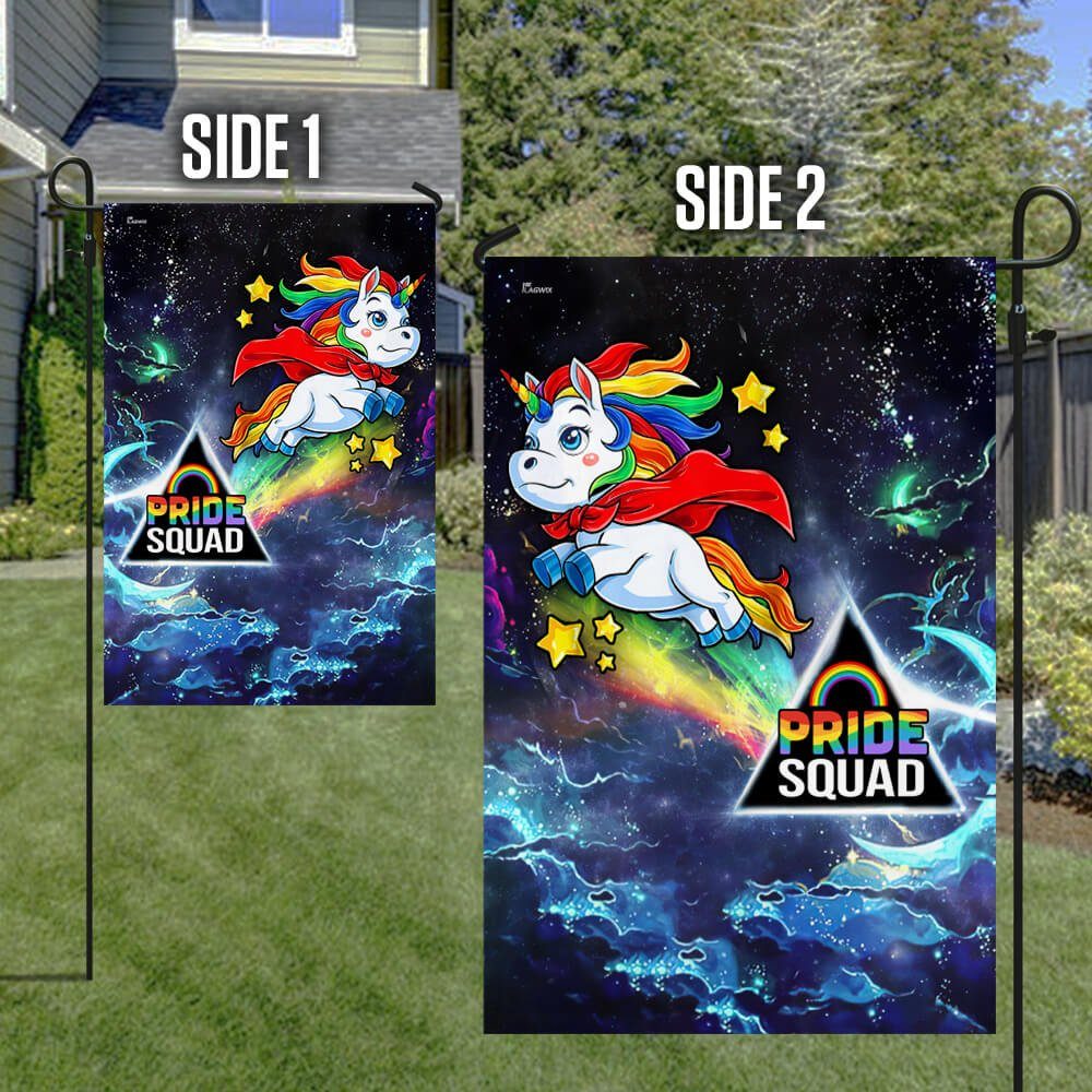 LGBT Pride Squad Flag Unicorn Fly NTB64F - Image 6