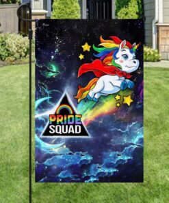 lgbt pride squad flag unicorn fly ntb64f 7330