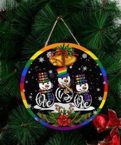 LGBT Round Wooden Door Love Is Love DDH2165WD