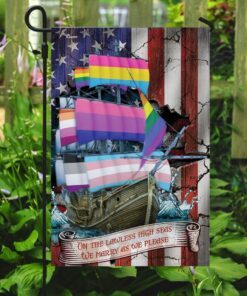 lgbt ship on the lawless high seas flag 8691