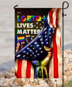 lgbtq+ lives matter flag 8637