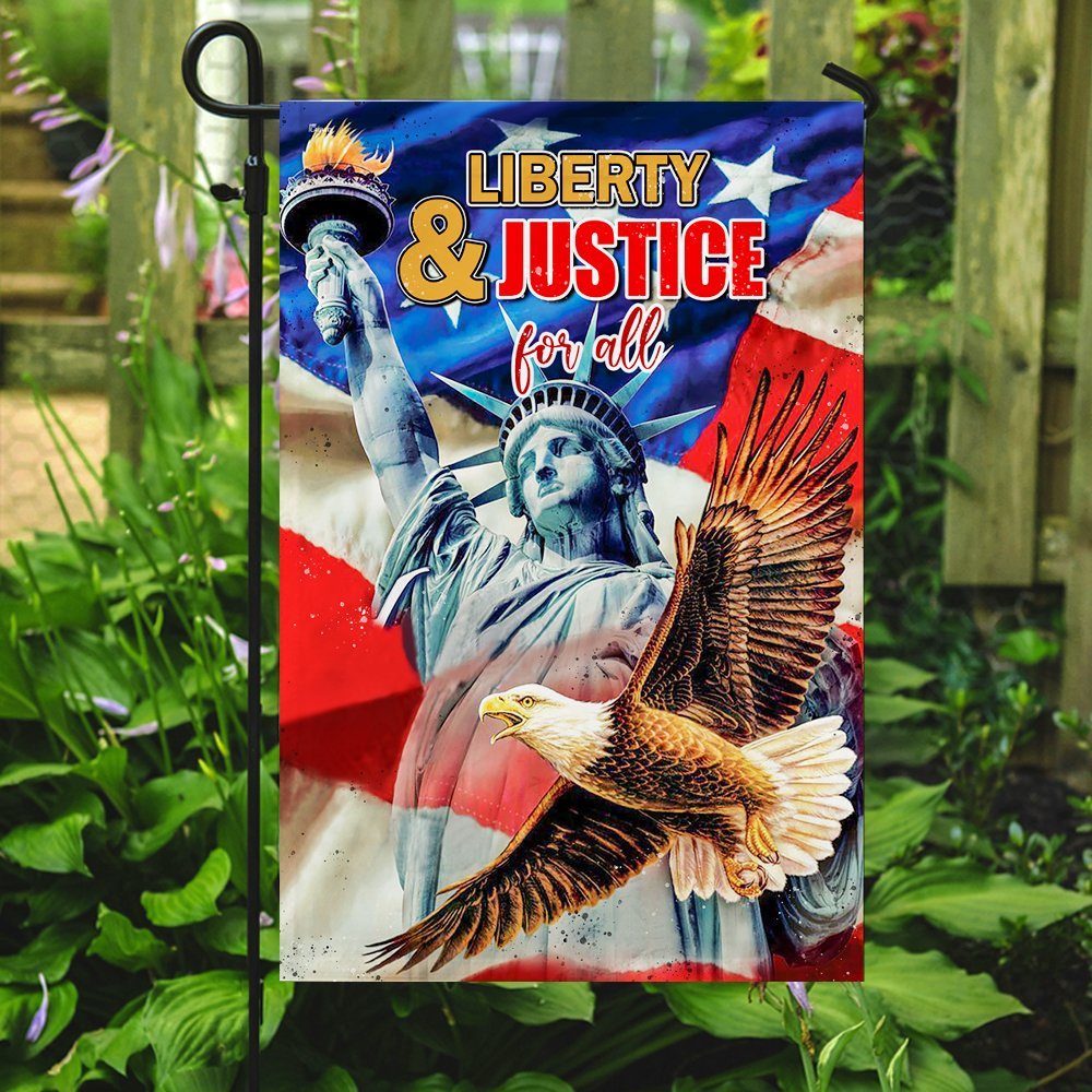 Liberty & Justice For All 4th July American Flag - Image 7