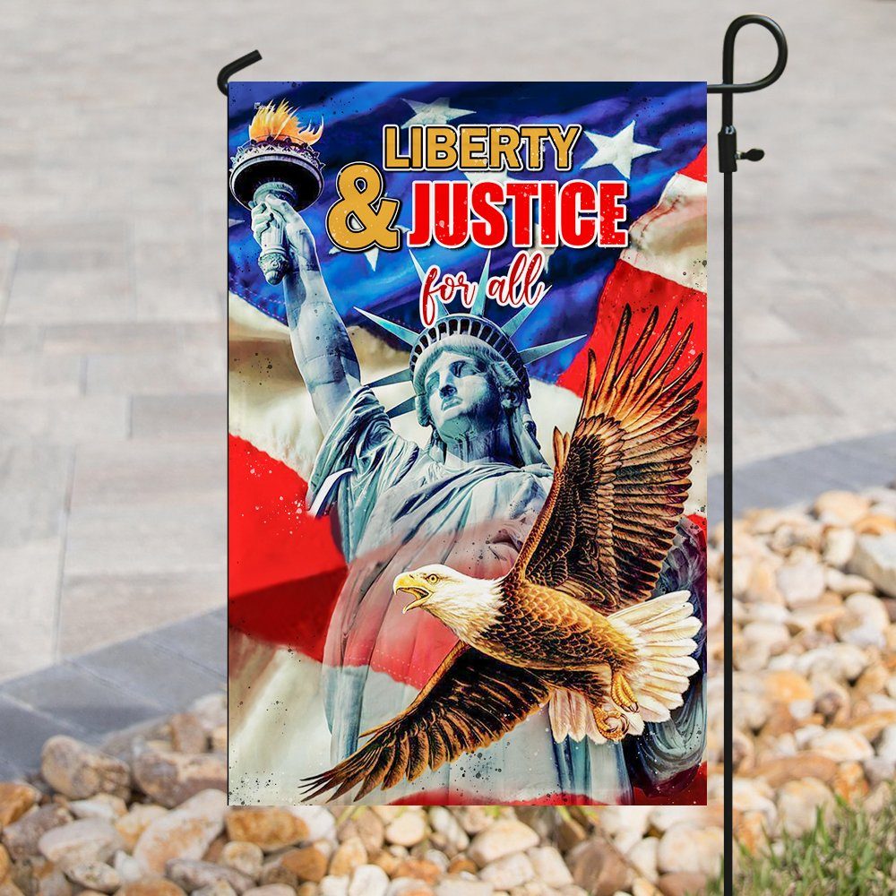 Liberty & Justice For All 4th July American Flag - Image 8