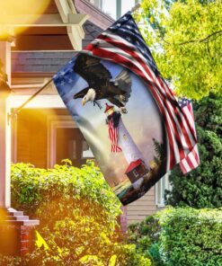 lighthouse. american eagle flag 5405