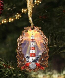 lighthouse custom shaped ornament america night ntb177o 2059