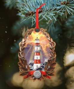 lighthouse custom shaped ornament america night ntb177o 5519