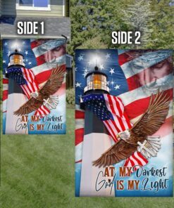 lighthouse flag at my darkest god is my light bnn24f 4976