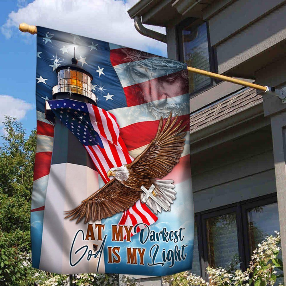Lighthouse Flag At My Darkest God Is My Light BNN24F - Image 2
