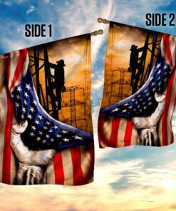 lineman american us flag 6124