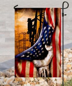 lineman american us flag 7080