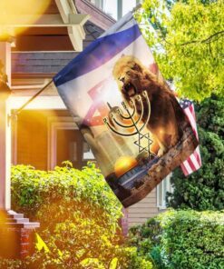 Lion Of Judah. Israel Jerusalem Flag