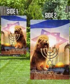 lion of judah. israel jerusalem flag 2225