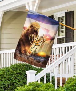 lion of judah. israel jerusalem flag 3688